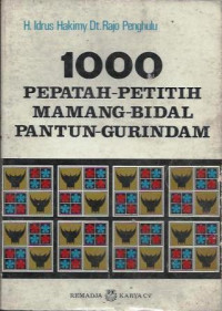 Image of 1000 Pepatah Petitih Mamang Bidal Pantun Gurindam