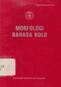 Image of Morofologi Bahasa Kolo