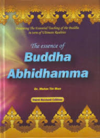 Image of The essence of buddha Abhidhamma