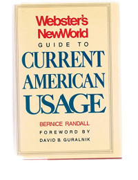 Image of Webster New World : Gude tO Current American Usage